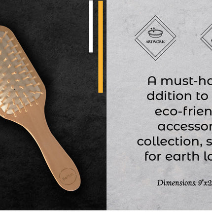 Natural Wooden Detangling Hair Brush