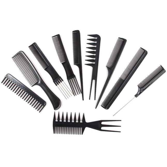 Ten Piece Hair Comb Set